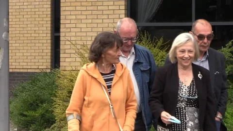 Families react to dropping of ex-solders' cases Video stock 156610438