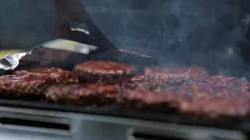 Family barbeque  库存影片 85705503