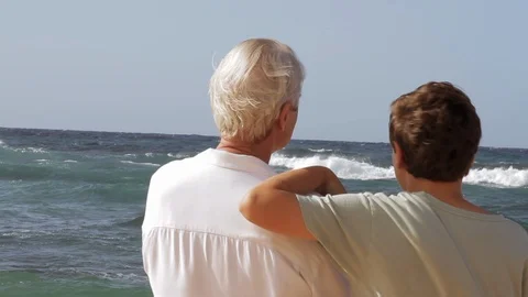 Family on a beach. 스톡 동영상 88367343