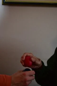 Family beating eggs for Easter close up 库存照片