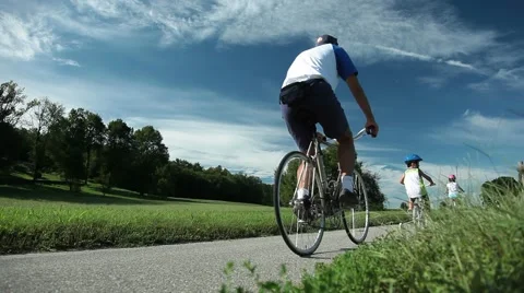 Family biker Video stock 48904448