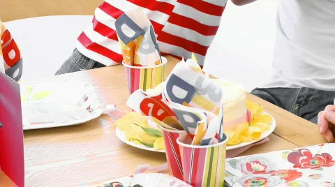 Family Birthday party Stock Footage