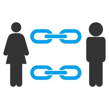 Family Chains Vector Icon Ilustración de archivo