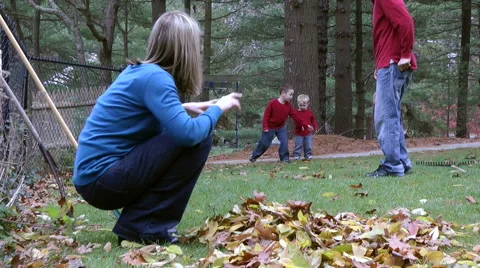 Family communicating using ASL Video stock 64827334