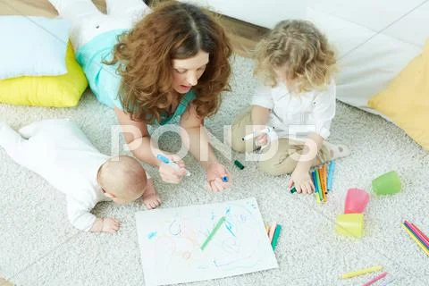 Family day-care Stock Photos