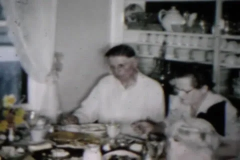 Family Dinner Stock Footage 24672308