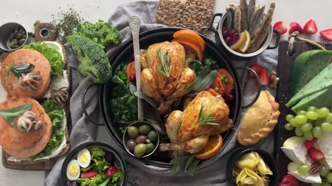 Family dinner Stock Footage 345487412