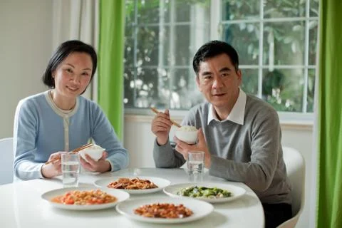 Family dinner Stock Photos
