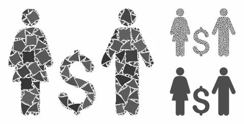 Family dollar Composition Icon of Bumpy Parts イラスト素材