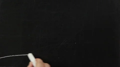 Family. Drawing On A Blackboard. Person drawing a family on the board. Stock Footage 59248327