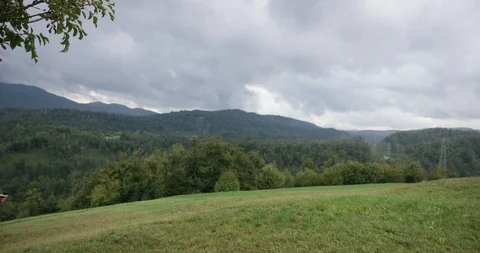 Family Enjoying The View While On Their Hike Stock Footage 125082403
