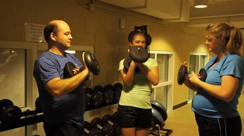 Family exercising Stock Footage 45519504
