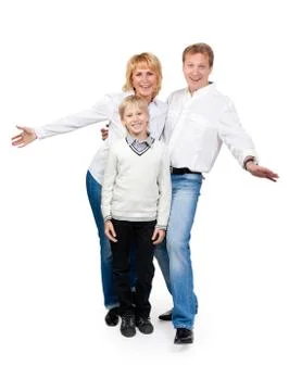 Family fun in the studio Stock Photos
