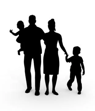 Family Group Illustrazione stock