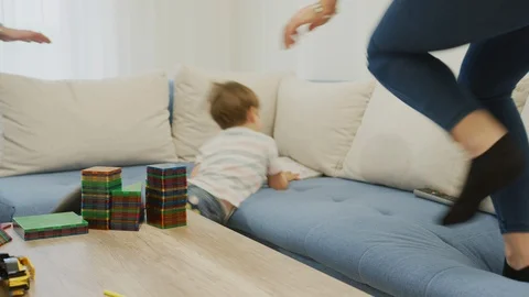 Family having fun together Stock Footage 100000037