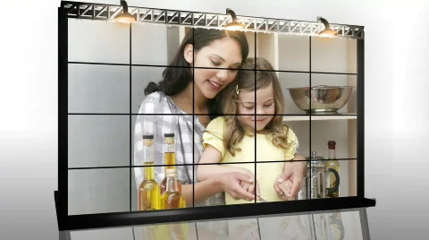 Family at home Stock Footage
