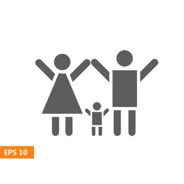 Family Icon Vector Stock Illustration