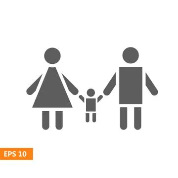 Family Icon Vector Stock Illustration