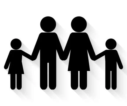 Family icon vector Stock Illustration
