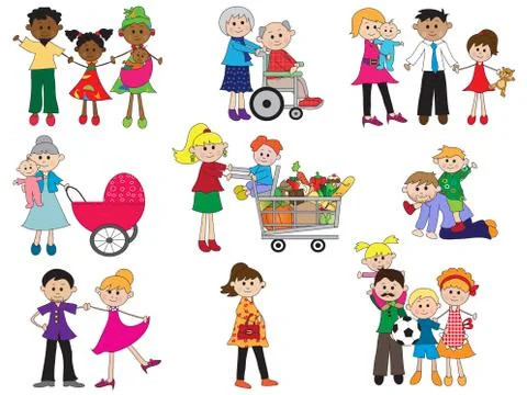 Family Stock Illustration