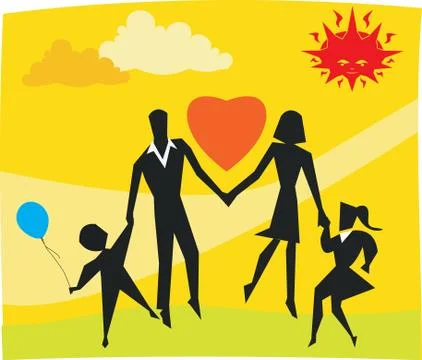 Family Stock Illustration