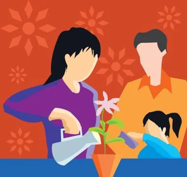 Family Stock Illustration
