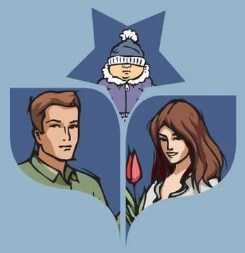 Family Illustrazione stock