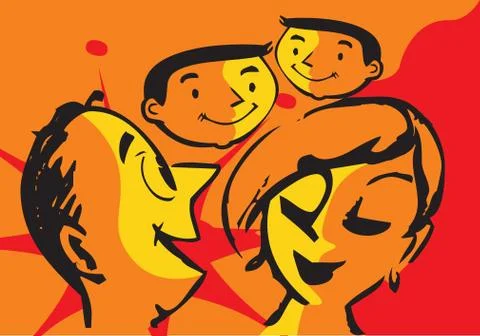 Family Illustrazione stock