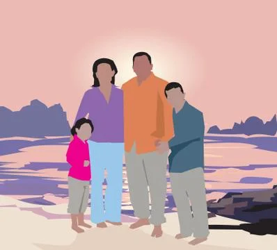 Family Stock Illustration