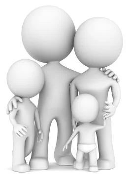 The Family. Stock Illustration