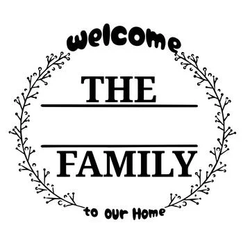 Family Name Monogram Bundle is suitable for t-shirt, laser cutting, sublimati Stock Illustration