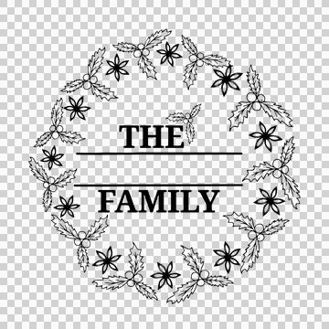 Family Name Monogram Bundle is suitable for t-shirt, laser cutting, sublimation, Stock Illustration