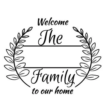 Family Name Monogram Bundle is suitable for t-shirt, laser cutting, sublimation Stock Illustration