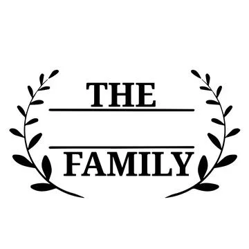 Family Name Monogram Bundle is suitable for t-shirt, laser cutting, sublimation Stock Illustration