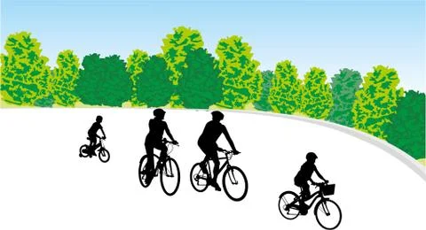 FAMILY OUTING Illustrazione stock