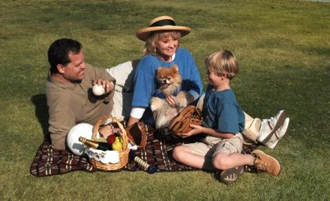 Family picnic Foto stock