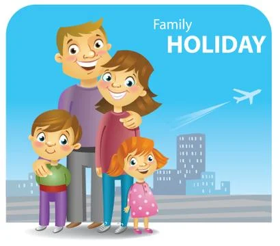 Family rest Stock Illustration