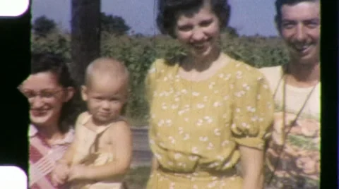 Family Reunion Circa 1960 (Vintage Film 8mm Home Movie) 1467 Stock Footage