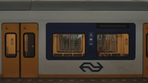 Family sitting in the train Stock Footage 73690433
