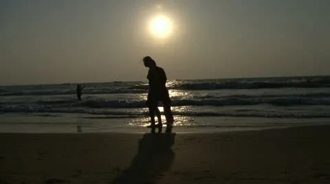 Family sunset Video stock 20526501