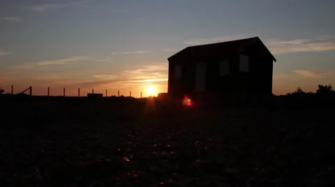 Family Into Sunset Stock Footage 34463657