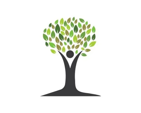 Family tree logo template vector Stock Illustration