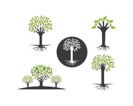 Family  tree logo template vector illustration Stock Illustration