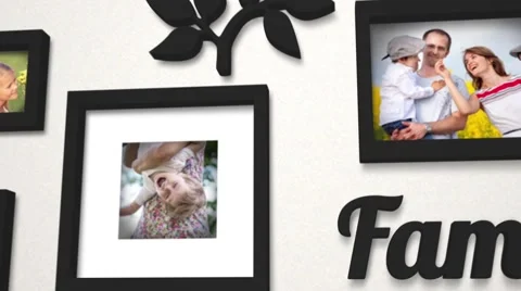 Family Tree_Photo Frames Stock After Effects