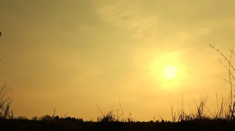 Family walk at sunset Stock Footage 10852282