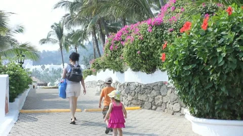 Family walking Stock Footage 11630202