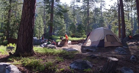 FamilyCamping Stock Footage 82591841