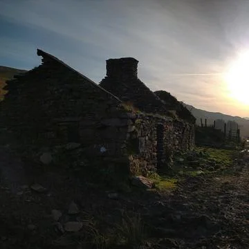 Famine Cottage, Folimore, Co.Kerry Stock Photos