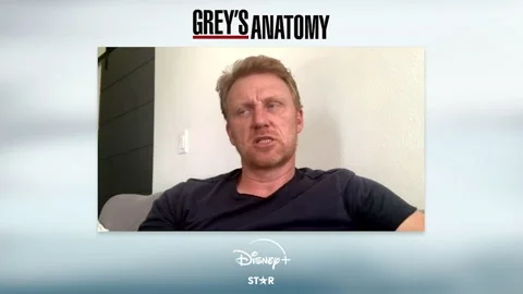 Famous actor Kevin McKidd is interviewed for movie 'Grey's Anatomy' - 2021 Video stock 154327414