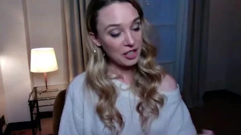 Famous actress Laetitia Dosch is interviewed for movie 'Simple Passion' - 2021 Video stock 154339258